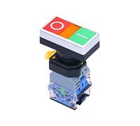 VDOQTLJT 22mm 10A 440V 1 No 1 NC ON off Start Stop Interruttore momentaneo Pulsante Indicatore Luminoso Luce Tensione 110V