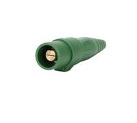 VDOQTLJT Connettore Presa Spina IP44 unipolare 400A Illuminazione palco Armadio CC Scatola in Silicone Spina con Blocco a camma(Green)