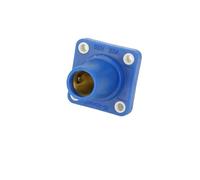 VDOQTLJT Connettore Presa Spina IP44 unipolare 400A Illuminazione palco Armadio CC Scatola in Silicone Spina con Blocco a camma(Blue-03)