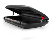 VDP-BA400 Box da tetto per auto, da 400 l, effetto carbonio, con chiusura centralizzata, box portabagagli aerodinamico, incl. portachiavi