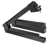 vdp CRV135 - Barre Portapacchi per Sci e Snowboard con Supporto Estraibile per Jeep Renegade, Colore: Argento Ghiaccio