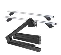 VDP Portapacchi da sci Silver Ice estensibile + barre portapacchi in alluminio RB003 compatibile con Seat Ateca (5 porte) dal 2016