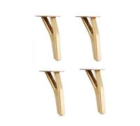 VDSRPSDLQ 4 pezzi da 15 cm a forma di Y in metallo for mobili moderni, piedini di ricambio resistenti, gambe affusolate for divani e tavoli, gambe decorative for divani(4pcs 15cm Golden)