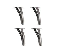 VDSRPSDLQ 4 pezzi da 15 cm a forma di Y in metallo for mobili moderni, piedini di ricambio resistenti, gambe affusolate for divani e tavoli, gambe decorative for divani(4pcs 15cm Gun Black)