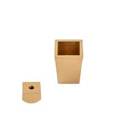 VDSRPSDLQ 4 pezzi di puntali for gambe in ottone conici quadrati for piedini da bar for sedie e tavoli di metà secolo(24-29-H40mm)