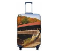 VducK Copertura elastica per bagagli da viaggio, copertura per valigia, coperta Albany Bridge, alla moda, adatta per bagagli da 45,7 a 81,7 cm, Nero , M, Valigia