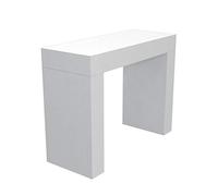 VE.CA - KILKA - Tavolo Consolle Fissa - Mobile Consolle da Ingresso - Ideale come consolle ingresso, tavolo da pranzo, arredo - Colore: Bianco Frassinato - Made in Italy