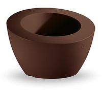 Ve.Ca Veneta Casalinghi Vaso Ciotola FIORIERA Genesis INCLINATA in Resina CM 50 Colore Bronzo Foto Reale AMDGarden