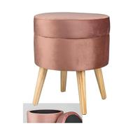 VEA SRL Pouf contenitore Rosa CLOUD, 36x36x43 cm Salotto e camera da letto, Panca contenitore e sgabello poggiapiedi (TIA 56220)