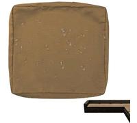 VEAI Copriseduta Divano da Giardino Impermeabile Esterno, 60x60/55x50CM Fodera per Cuscini del Divano Sostitutivi con Cerniera, Coprisedile per Divano Sedili e Mobili in Rattan(Curry,33x65x10cm(1pc))