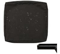VEAI Copriseduta Divano da Giardino Impermeabile Esterno, 60x60/55x50CM Fodera per Cuscini del Divano Sostitutivi con Cerniera, Coprisedile per Divano Sedili e Mobili in Rattan(Black,60x60x10cm(1pc))
