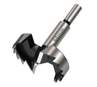 Vearter Punta Forstner, 68 mm, per legno a denti multipli in acciaio con alto contenuto di carbonio con gambo rotondo, per legno, legno massiccio, MDF, plastica, truciolato, compensato