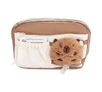 Veasbuu Adorable Capybara Pencil Case, Functional Stationery Bag Studenti, Teens and Kids, Stylish Makeup Pouch and Pen Organizer for School Supplies, Ideal for Markers, Pencils and Cosmetics