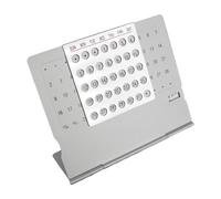 Veasbuu Calendario da scrivania - metallo annuale come decorazione per la casa - moderno accessorio da scrivania per calendario permanente, per decorazione della stanza, casa, ufficio, scuola