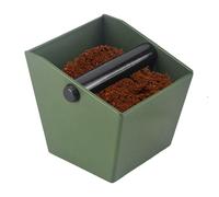 Veasbuu Coffee Grounds Box, Dump Bin, 4.64 x 4.41 Inches Non-Slip Bar, Durable ABS Body, Noise Reduction, Quick Maintenance, Ground Knock Storage for Home Baristas and Professional Cafe Stations