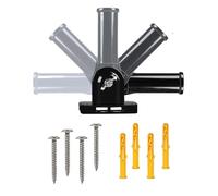 Veasbuu Flag Pole Holder, Metal Bracket Adjustable, Rust-Proof Aluminum Alloy Mount, Heavy-Duty Weather-Resistant Clamp, Secure Multi Angle Support, Sports Events, Railings, Beach House