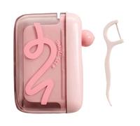 Veasbuu Floss Dispenser, Travel Floss Storage Case, 2.76x3.54x1.18 Inches Portable Teeth Cleaning Hygienic Supplies, Automatic Flosser Organizer for Hotel, Restaurants, School and Outdoor