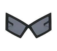 Veasbuu Funny Glasses Adults, Oversized Kitten Eye Sunglasses Women, 5.91x3.15 Inches Trendy Hip Hop Novelty Eyewear Accessories for Dancers, Parties, Costumes and Stylish Adult Outfits