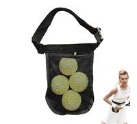 Veasbuu Holder, Pickleball Ball Belt Pouch, Compact Design Lightweight Convenient Storage, Borsa regolabile da golf per competizione, allenamento, palestra, colore nero