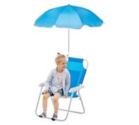 Veasbuu Kids Beach Chair, Portable Reclining Chair with Umbrella, 18.5x14.57x11.81 Inches Folding Patio Furniture, Lightweight Outdoor Seat for Lawn Garden Picnic Pool Travel and Fishing