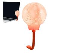 Veasbuu Luce LED Moon Night - Luce attivata dalla voce, 3D Moon Bedside, lampada per camera da letto, scrivania, libreria, cameretta dei bambini, luce ambientale, durevole, decorativa