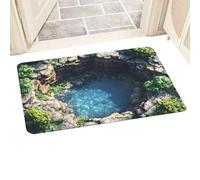 Veasbuu Optical Illusion, tappeto assorbente antiscivolo, 3D, foro per tappeti, per decorazione della casa, soggiorno, bagno, cucina, ingresso, ingresso, hotel, camera degli studenti, interni e