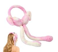 Veasbuu Paraorecchie fuzzy - Protezione termica antivento, stile orecchie da coniglietto con isolamento felpato, accessorio invernale con comfort leggero, auricolari freddi per mantenere il calore