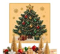 Veasbuu Pearl Art With Frame Christmas 3D Cute Fun Home Decor