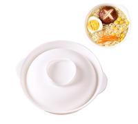 Veasbuu per per microonde con coperchio, per adatta al microonde, per zuppa con coperchio, resistente al calore, per preparare