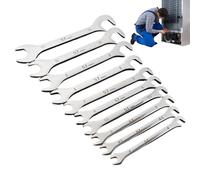 Veasbuu Set di chiavi metriche ultra sottili, strumento di riparazione auto, mini set di chiavi combinate, per tecnici, riparatori, idraulici, biciclette, moto, proprietari di case, auto, viaggiatori