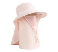 Veasbuu Sun Hat with Face Cover, UV Protection Beach Hat, 21.25x22.83 Inches Cooling Headgear Neck Flap, Breathable Wide Brim for Travel, Hiking, Gardening, Outdoor And Sports