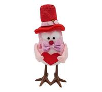 Veasbuu Valentines Day Birds, Glowing Bird Decor, Romantic Bird Statue, Funny Bird Figurines, Glowing Bird Decoration, Bird Figurine Decor, Romantic Bird Figurines, Valentine's Day Statue