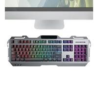 Veasbuu Wired Game Keyboard, Backlit Laptop Keyboard, 104 Keys Keyboard, High Sensitivity Game Keyboard, Compact Laptop Keyboard, Portable Game Keyboard, Quick Response Keyboard,Typist Keyboard