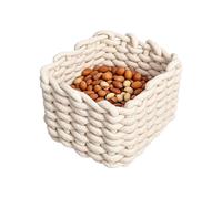 Veasbuu Woven Storage Basket, organizer rettangle bin, 7,09 x 5,51 pollici, scatola decorativa per desktop controlli, chiavi, riviste, Everyday Essentials in casa e in ufficio