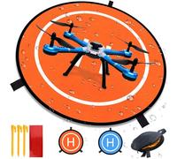 Vebetter Drone Landing Pad, Portatile Universale Pieghevole Impermeabile Helipad Tappeto Di Atterraggio Per DJI Air 2s / Mavic Mini 2 / Mavic Air 2 / Mavic 2 /Fimi X8se / DJI FPV Drone, Doppia Faccia.