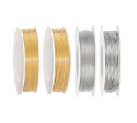 Vebetter Fil D'Artisanat, 0.3/0.4mm Fil De Fer Fin, 50m Fil En Or Résistant à La Ternissure Fabrication De Bijoux En Fil de Cuivre, Fil de Cuivre Pour L'Artisanat Perlant Des Bijoux, Art Floral.