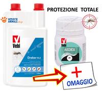 Vebi DRAKER 10.2 → 250 ml / 1 Litro INSETTICIDA Zanzare Cimici Mosche Formiche