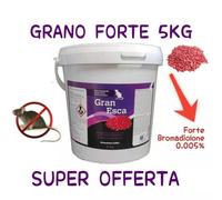 Vebi FORTE GRANO 5 kg - Veleno Esca Topicida Ratticida Topi Ratti GRAN ESCA
