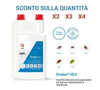 VEBI INSETTICIDA DRAKER 10.2 - LT 1 zanzare ed Altri Insetti
