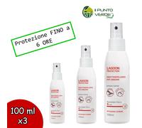 Vebi LAGOON 3 pezzi da 100 ml spray repellente contro zanzare per la cute pelle