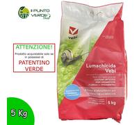 Vebi LUMACHICIDA 5 kg esca anti-lumaca granulare chiocciole limacce lumache