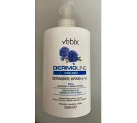 Vebix® Dermoline - Detergente Intimo pH 4.5 Idratante con estratto di Fiordaliso, 500ml
