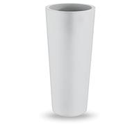 VASO TONDO Alto Moderno Ø38xh85cm Cache-pot con Ripiano Interno IN RESINA