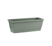 Veca Cassetta Roxanne con Sottocassetta, Fioriera per Balcone e Terrazzo, Plastica Resistente UV, Ideale per Piante Aromatiche e Fiori, Outdoor e Indoor