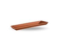 Veca Garden Sottocassetta Rettangolare Naxos 60 cm, Sottovaso per Fioriere e Piante, Plastica Resistente, Terracotta