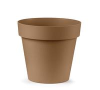 Veca Garden Vaso Rotondo Cleo, Fioriera in Plastica Alta Resistenza per Interno ed Esterno, Design Moderno Svasato, Resistente a UV e Gelo, Made in Italy, Leggero, Varie Misure Disponibili