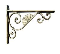 VECA - REGGIMENSOLA LINEA "BAROCCO" PER ARREDO CASA IN ZAMA 12CM - COLORE OTTONE ANTICATO