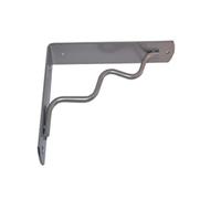 VECA - REGGIMENSOLA LINEA "ONDA" PER ARREDO CASA IN ZAMA 24CM - COLORE ALLUMINIO METALLIZZATO