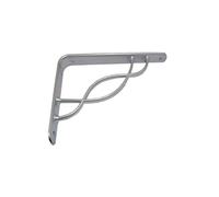 VECA - REGGIMENSOLA LINEA "ONDINA" PER ARREDO CASA IN ZAMA 20CM - COLORE ALLUMINIO METALLIZZATO