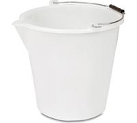 Veca Secchio con becco 17 Lt Polietilene bianco cm 34xh33 - SH003L0170BBCO